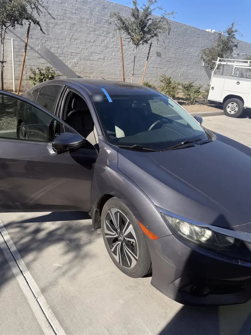 A sedan with the windshield Bang AutoGlass replaced in Phoenix, AZ